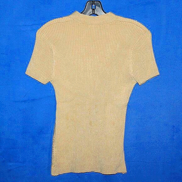 Worthington Ribbed Silk Blend Wrap Top L - Picture 4 of 5